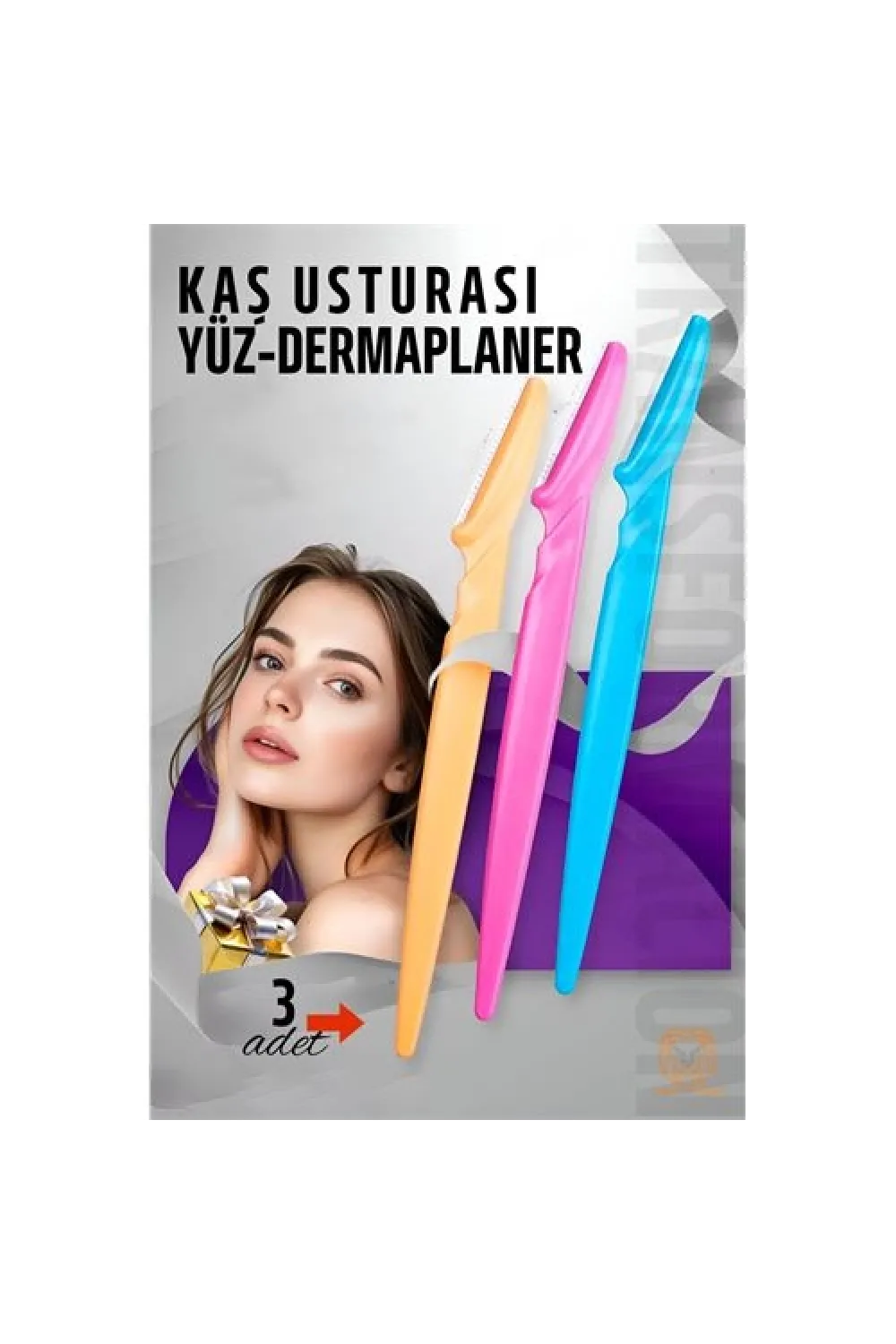 Kaş Şekillendirici Kaş Dermaplaner Yüz Usturası 3 ADET 721181