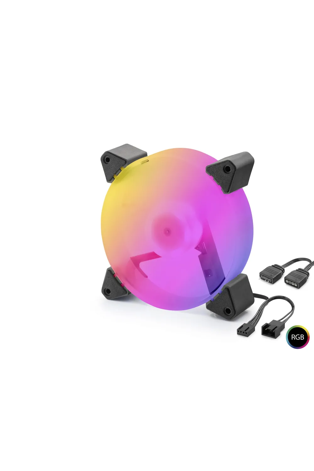 Kasa Fanı 5. Nesil Rgb 12 Cm - Siyah ND2665
