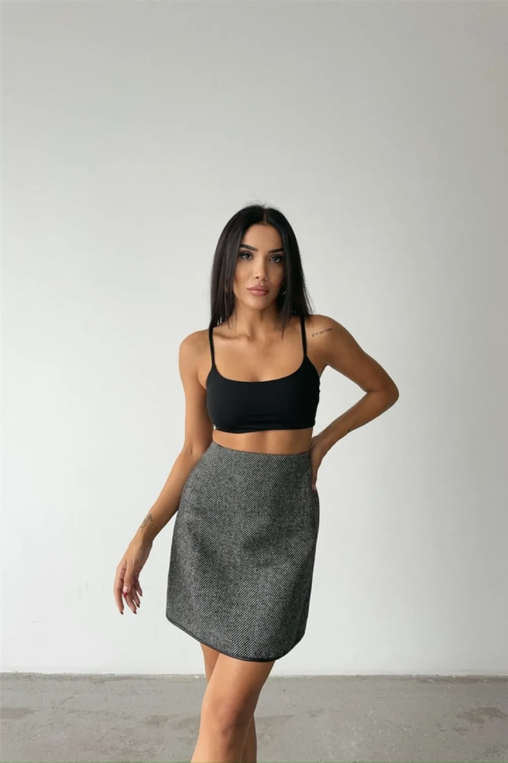 KAŞE KISA ETEK - Siyah