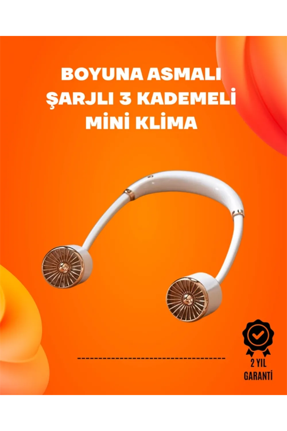 Katlanabilir Asılabilir Fan | Usb Şarjlı, 3 Vitesli Sessiz Mini Fan