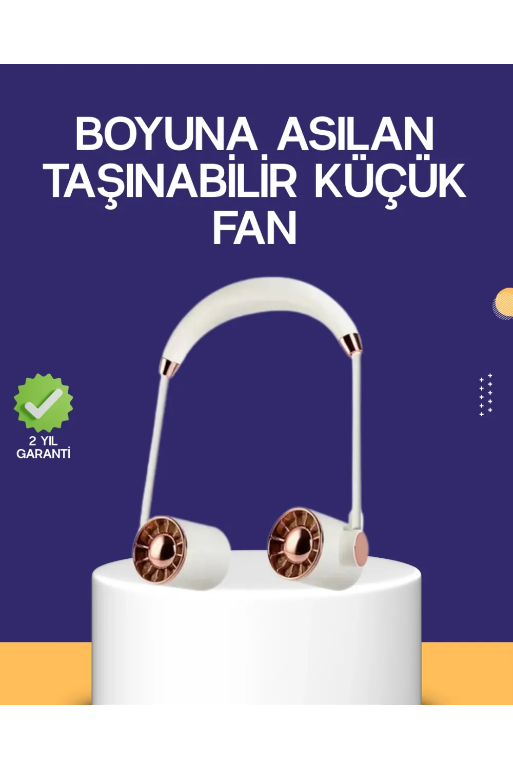 Katlanabilir Asılabilir Mini Fan Usb Şarjlı 3 Kademeli Sessiz