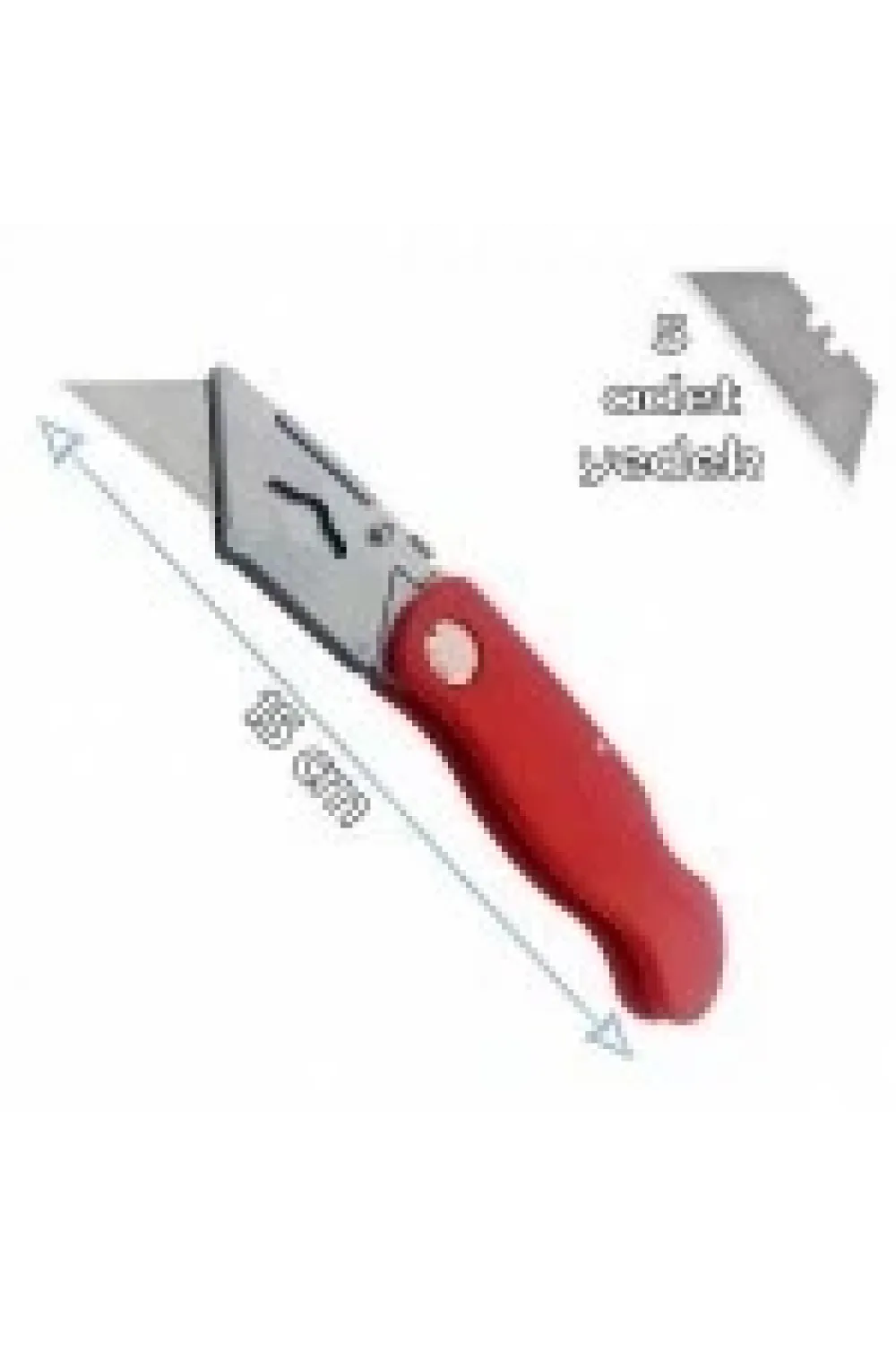 Katlanabilir Halıfleks Maket Bıçağı Üçgen Uçlu Falçata