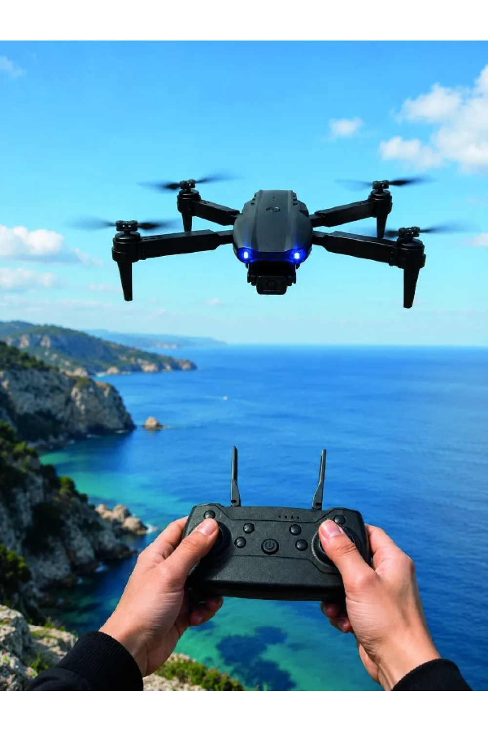 Katlanabilir Kamera Drone 4k Hd Görüntü, Hover Özelliği Ve Uzaktan Kumanda