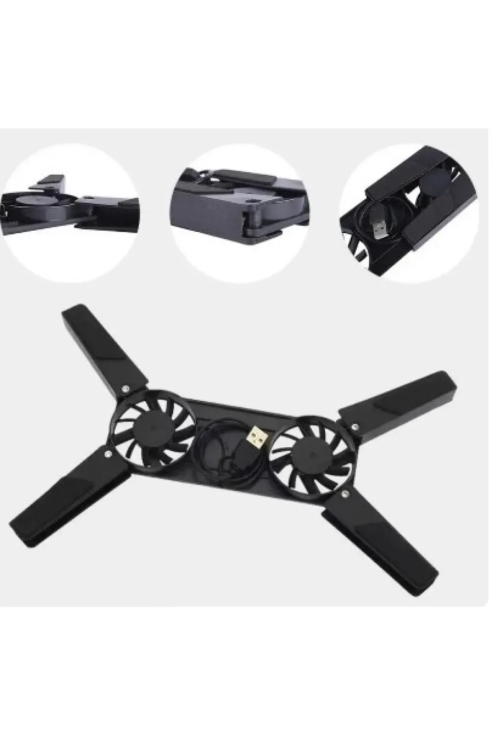 Katlanabilir Laptop Soğutucu 2 Fanlı
