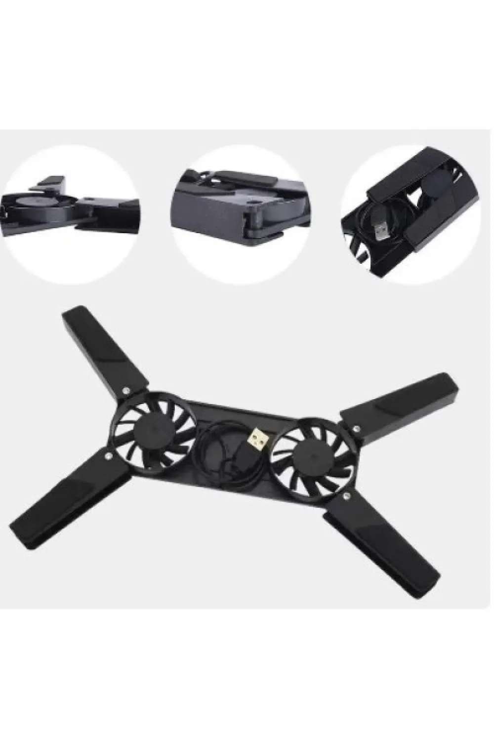 Katlanabilir Laptop Soğutucu 2 fanlı