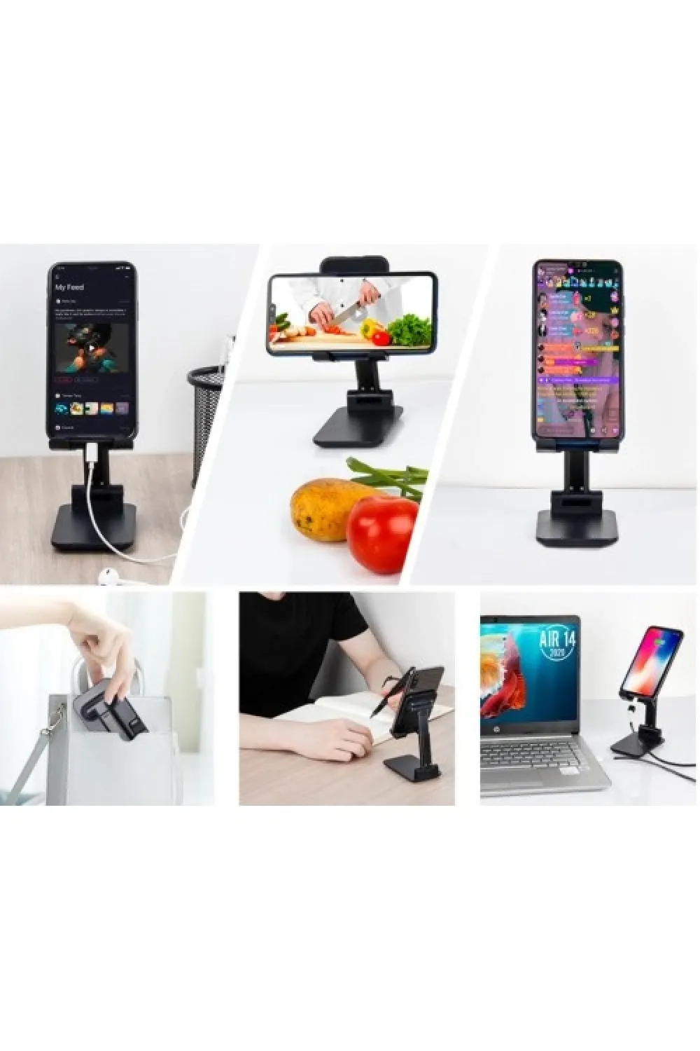 Katlanabilir Masaüstü Telefon Tutucu Stand CM-449