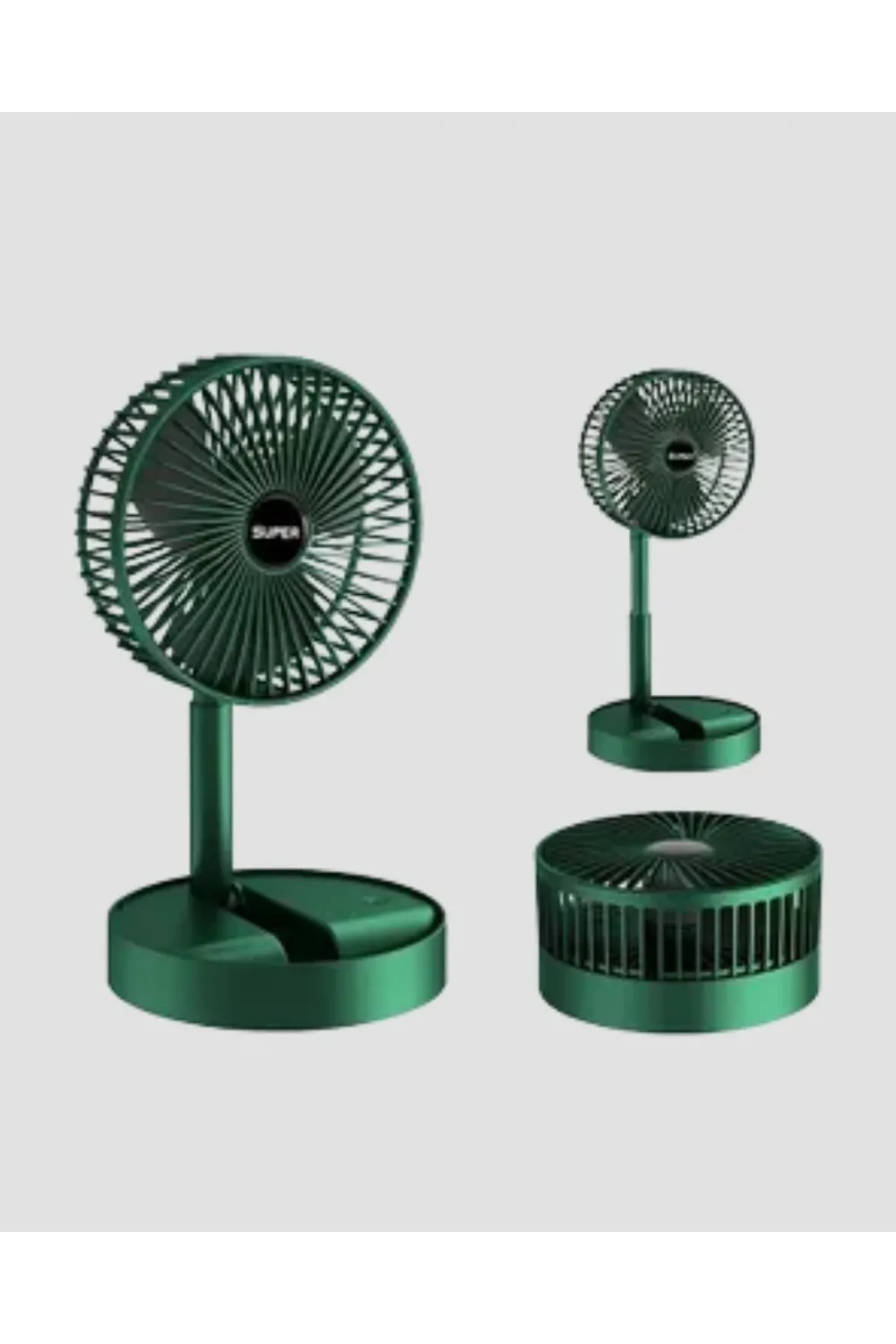 Katlanabilir Mini Fan – 3 Kademeli Soğutma, Şarjlı