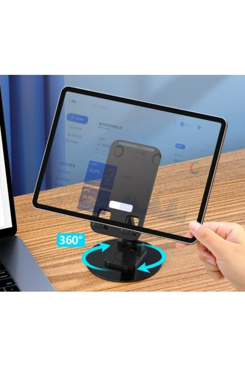 Katlanabilir Telefon Tutucu Stand Yuvarlak Tabanlı CM-074