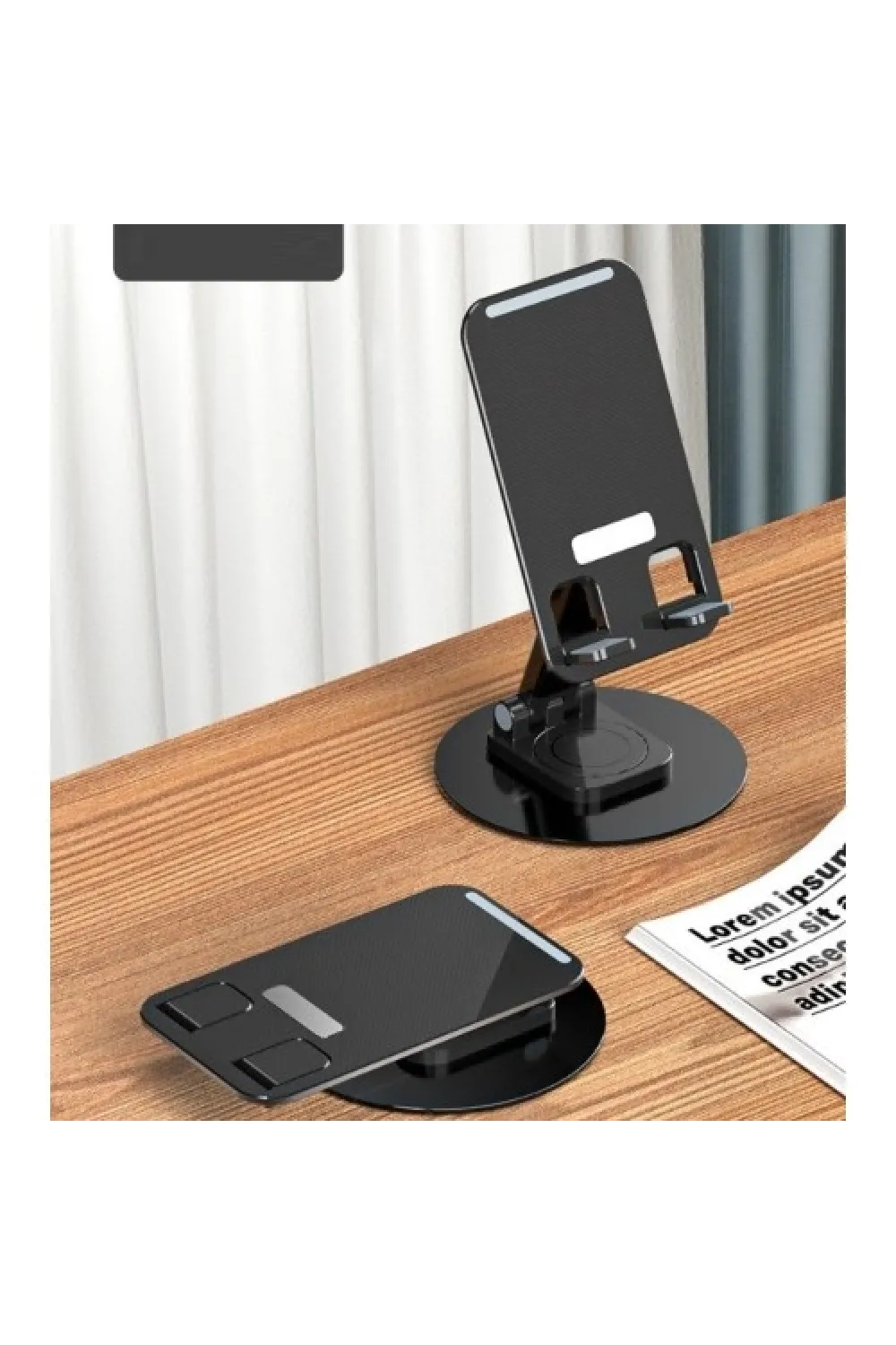 Katlanabilir Telefon Tutucu Stand Yuvarlak Tabanlı CM-074