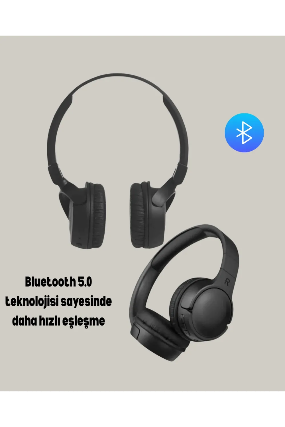 Katlanabilir Usb-c Şarjlı Bluetooth Kulaklık