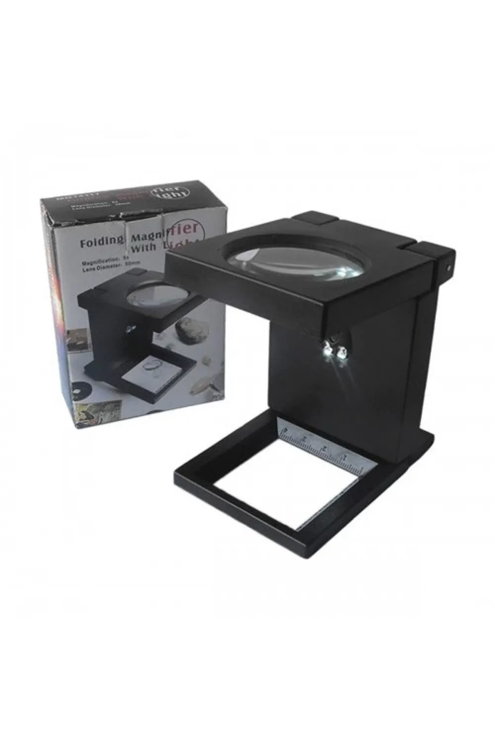 NikulaKatlanır Plastık,led ışıklı Test Cıhazı Büyüteç 2.5x90mm
