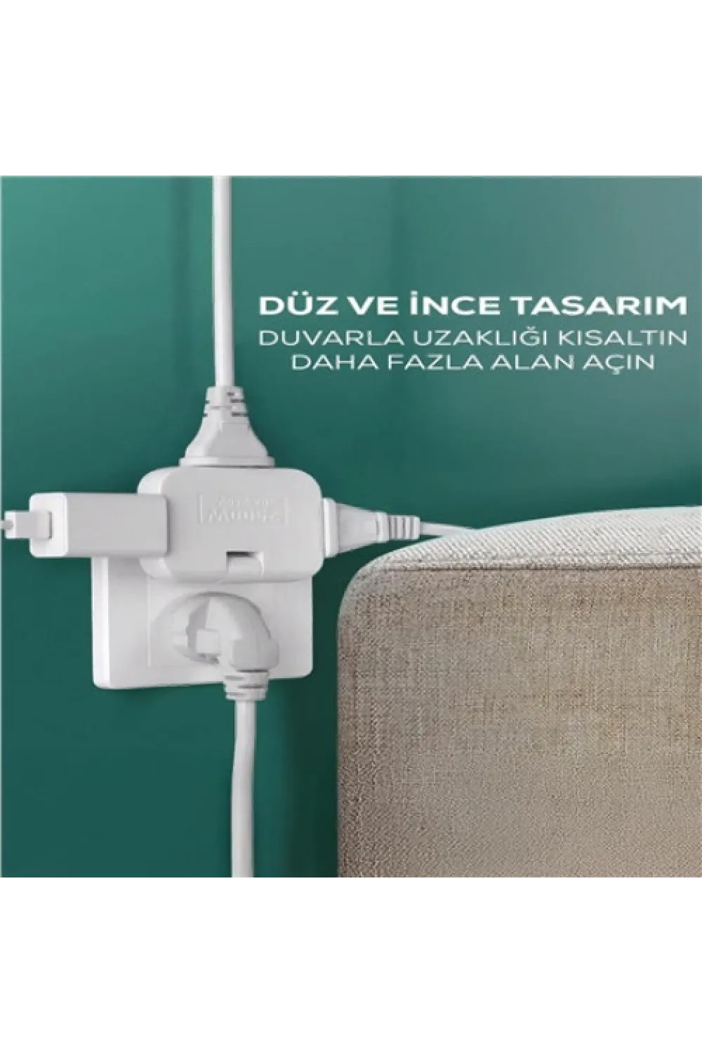KATLANIR PRİZ  3 GÖZLÜ