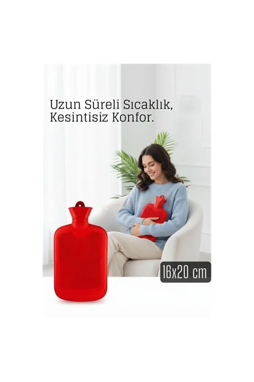 Kauçuk Sıcak Su Torbası –16x20 cm Termofor | Termal Torba 722334