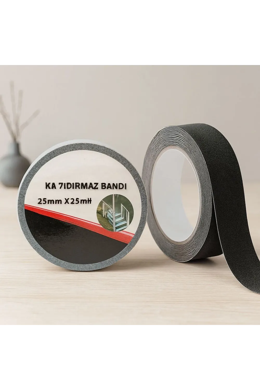 Kaydırmaz Bant 25mm x 25m Siyah