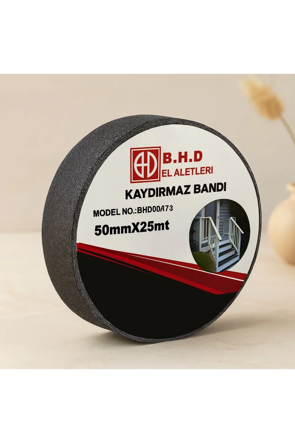 Kaydırmaz Bant 50mm x 25m Siyah