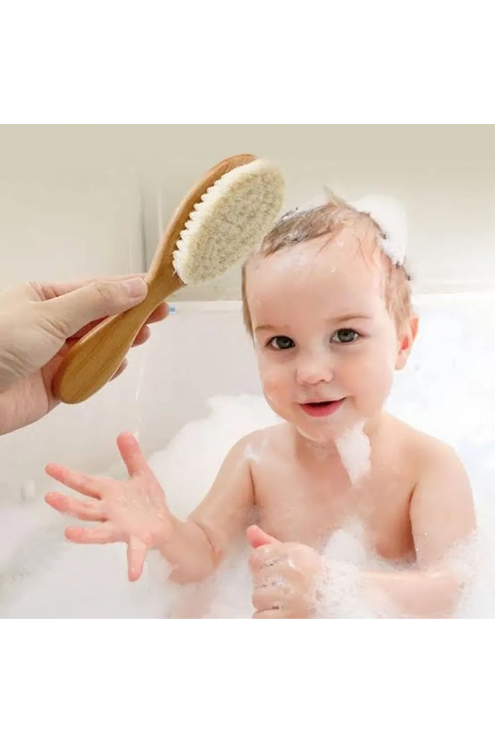 Keçi Kılı Organik Bebek Banyo Tarağı