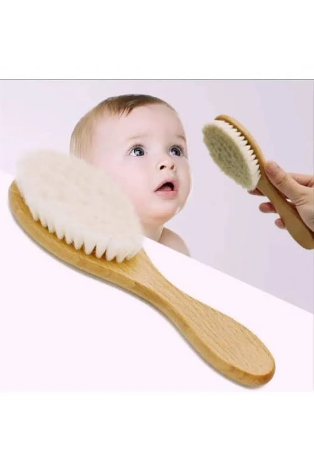 Keçi Kılı Organik Bebek Banyo Tarağı