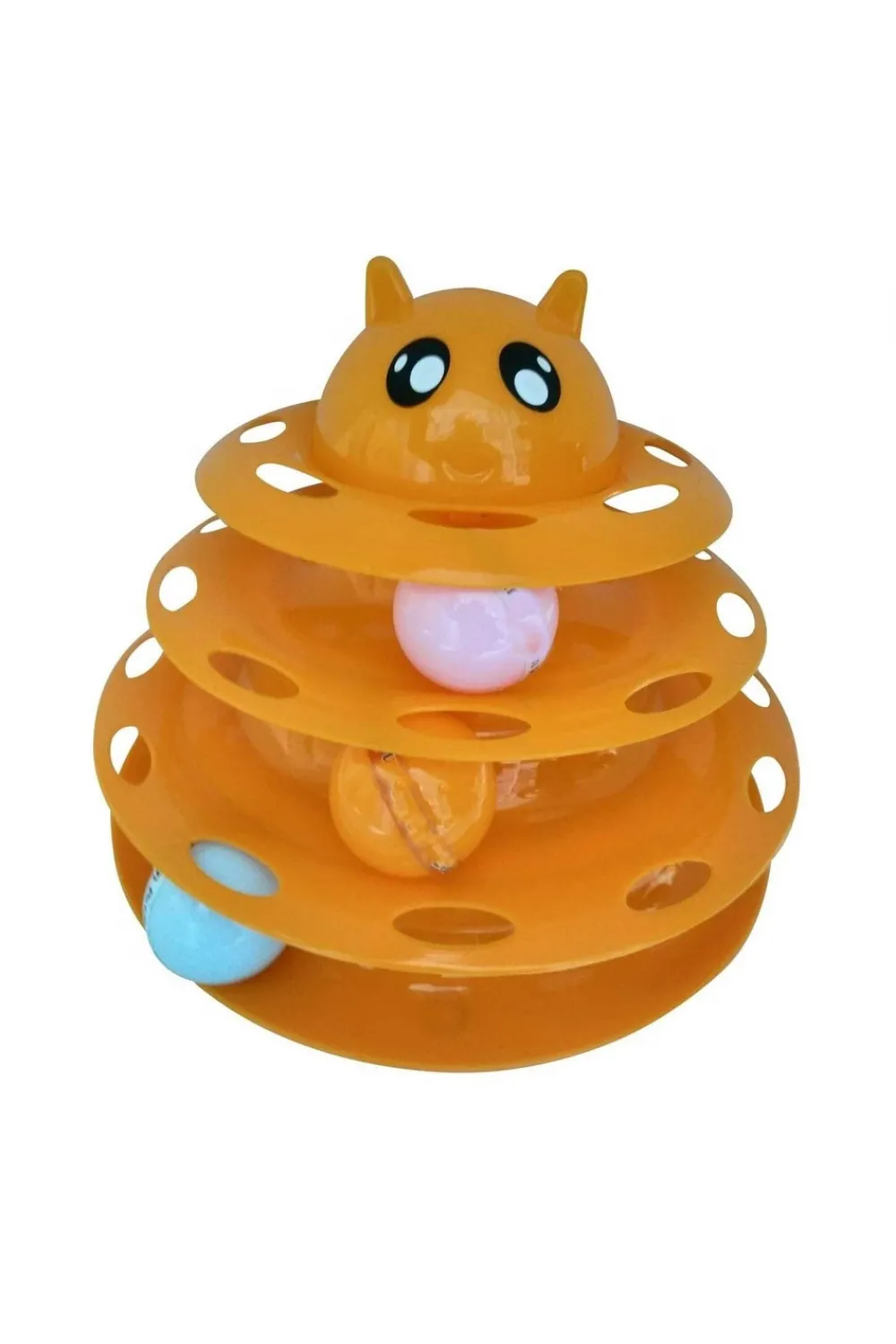 Kedi Başlıklı 3 Katlı Kedi Oyuncağı