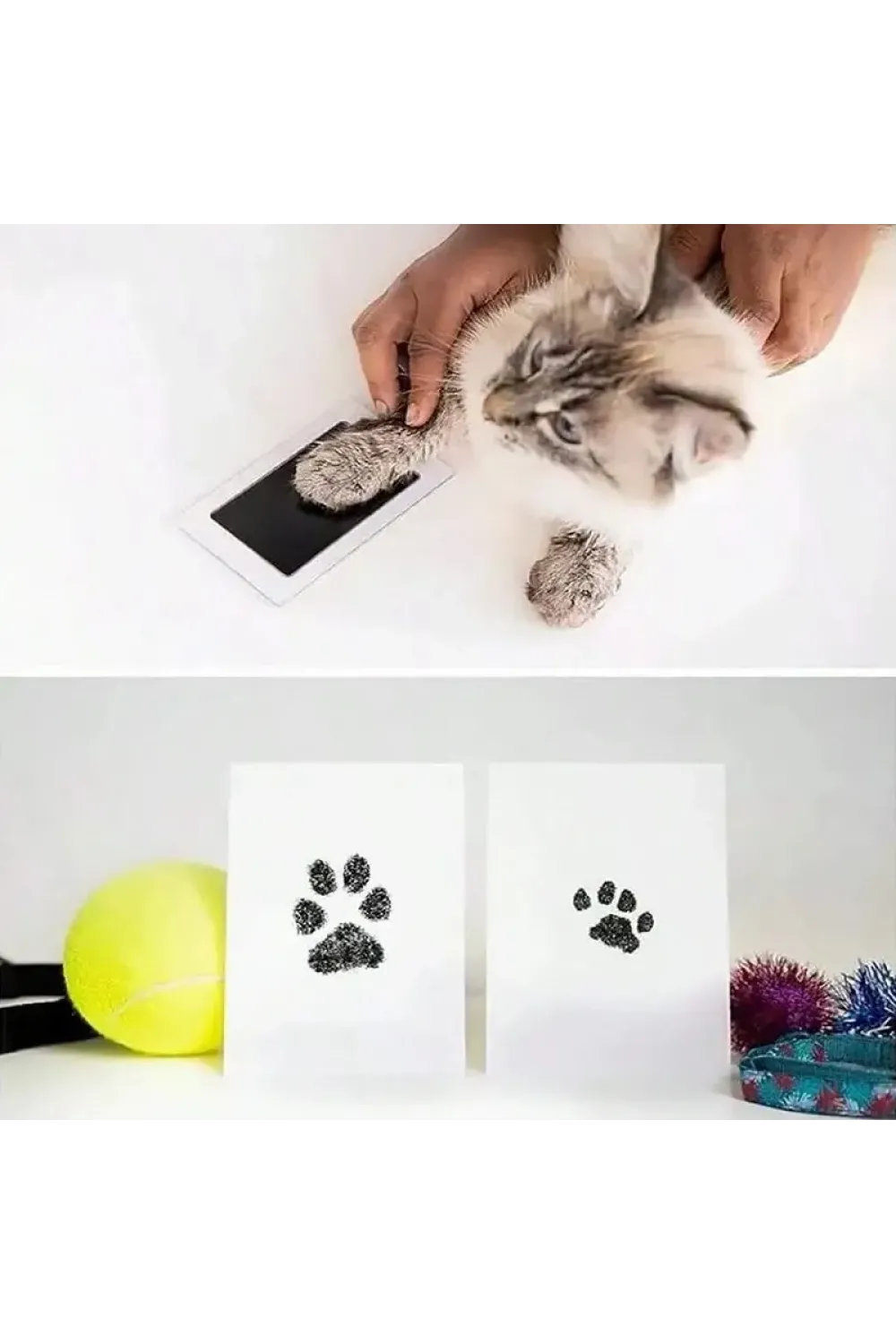 Kedi Köpek Pati İzi Fotoğraf Çerçevesi Seti