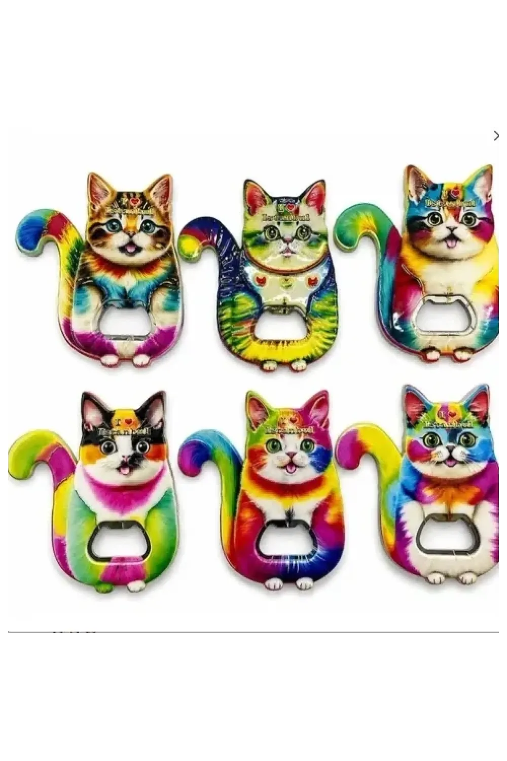 Kedi Tasarımı İstanbul Temalı Buzdolapı Süsü Magnet