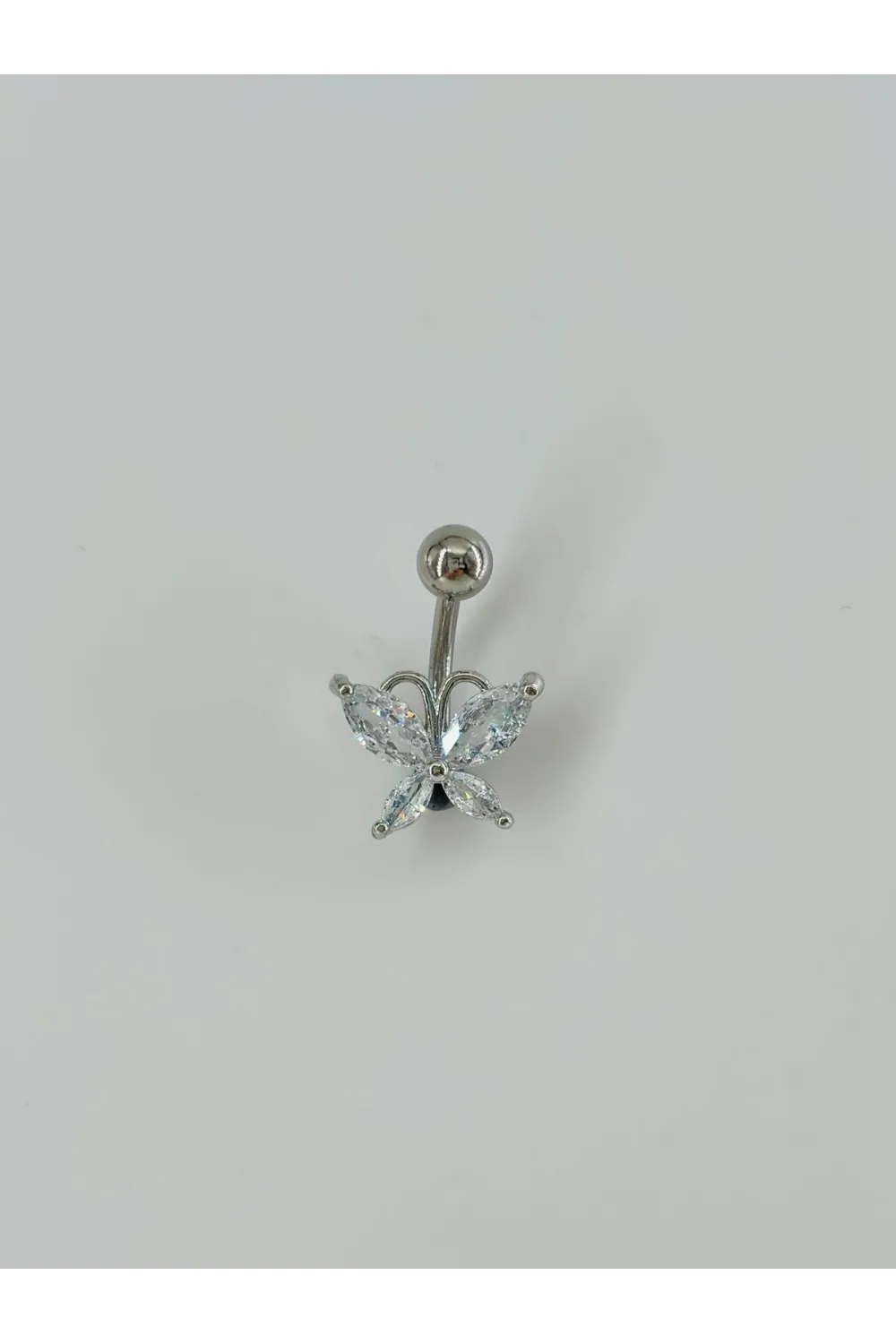Kelebek Detaylı Göbek Piercing - Pg0055