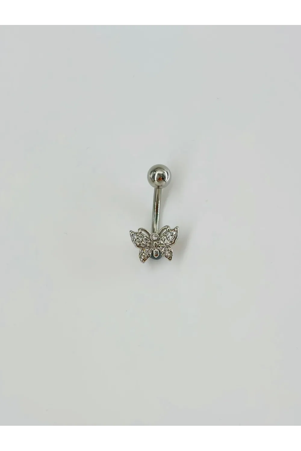 Kelebek Detaylı Göbek Piercing - Pg0075
