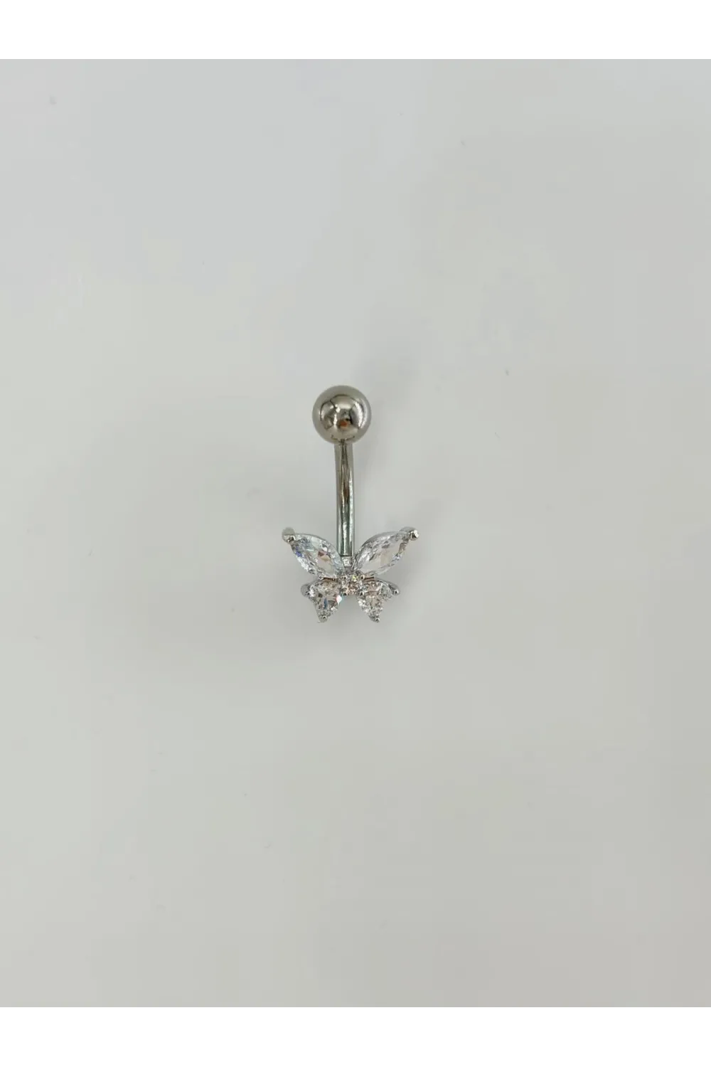 Kelebek Detaylı Göbek Piercing - Pg0122