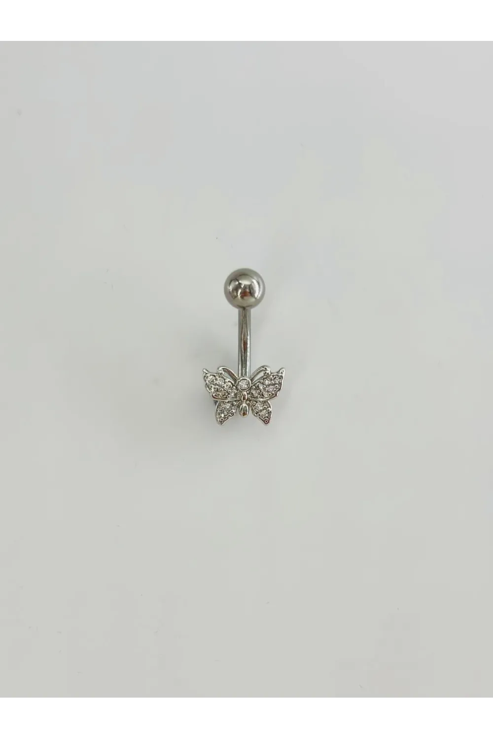 Kelebek Detaylı Göbek Piercing - Pg0129