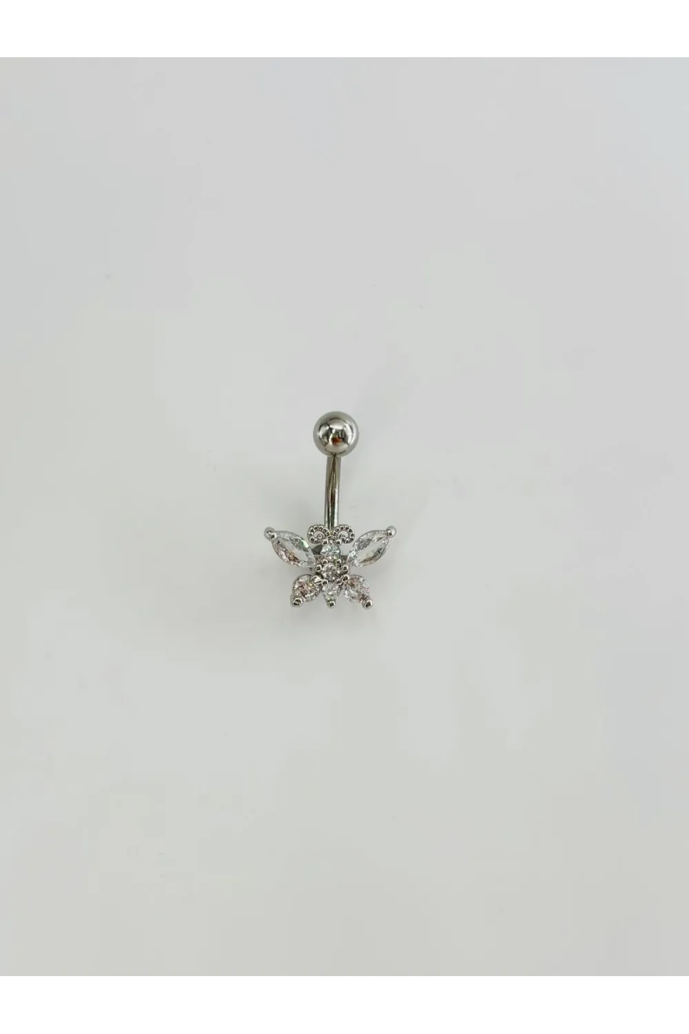 Kelebek Detaylı Göbek Piercing - Pg0130