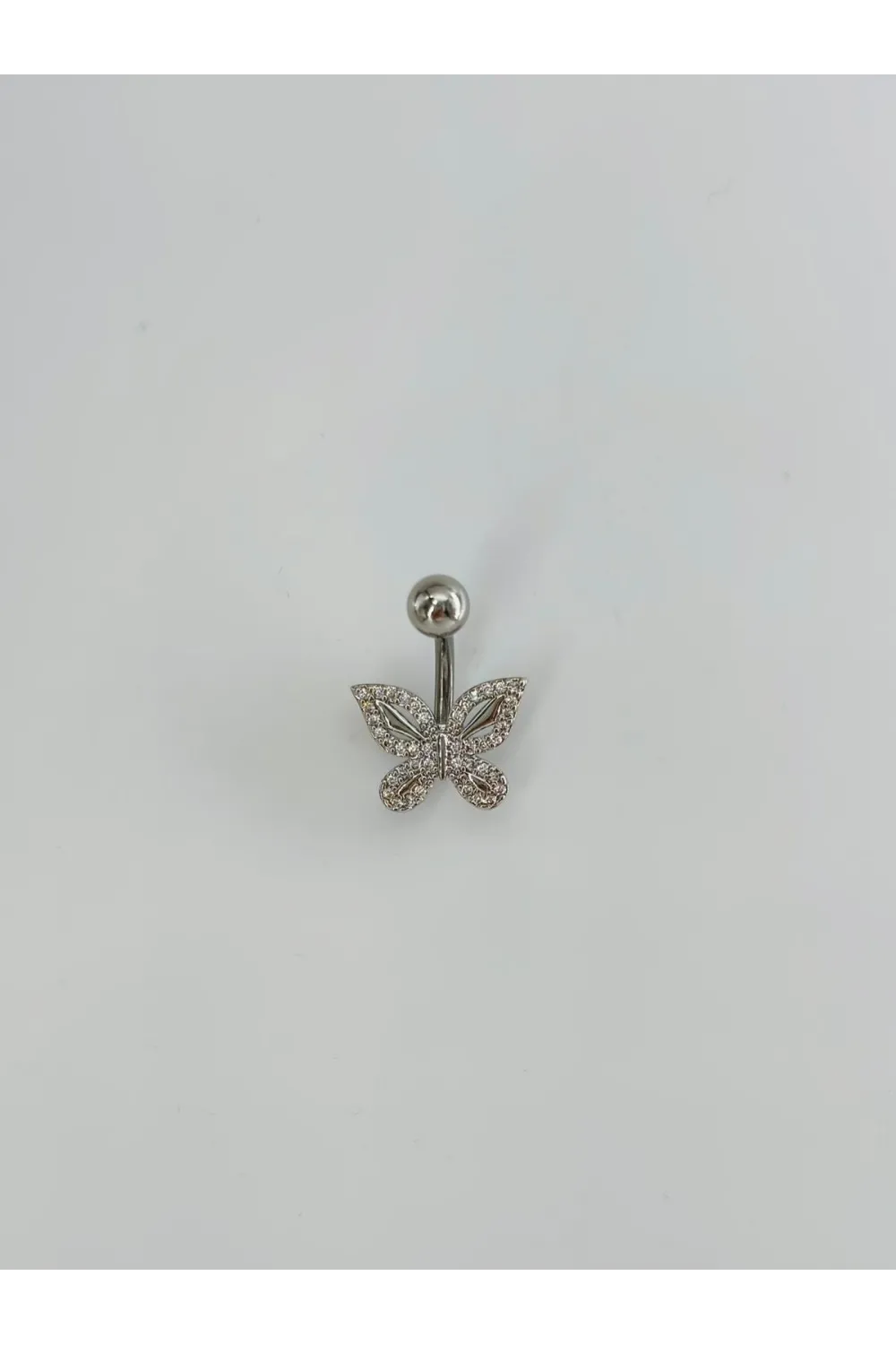 Kelebek Detaylı Göbek Pıercing - Pg0151