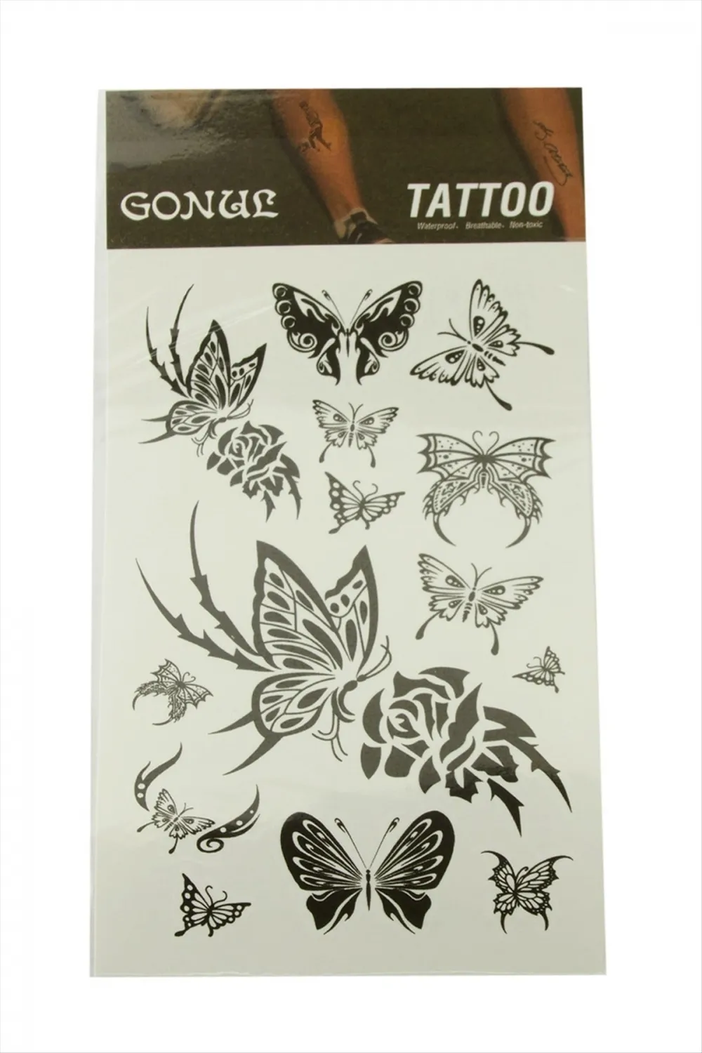 Kelebek Tattoo Dövme Sticker