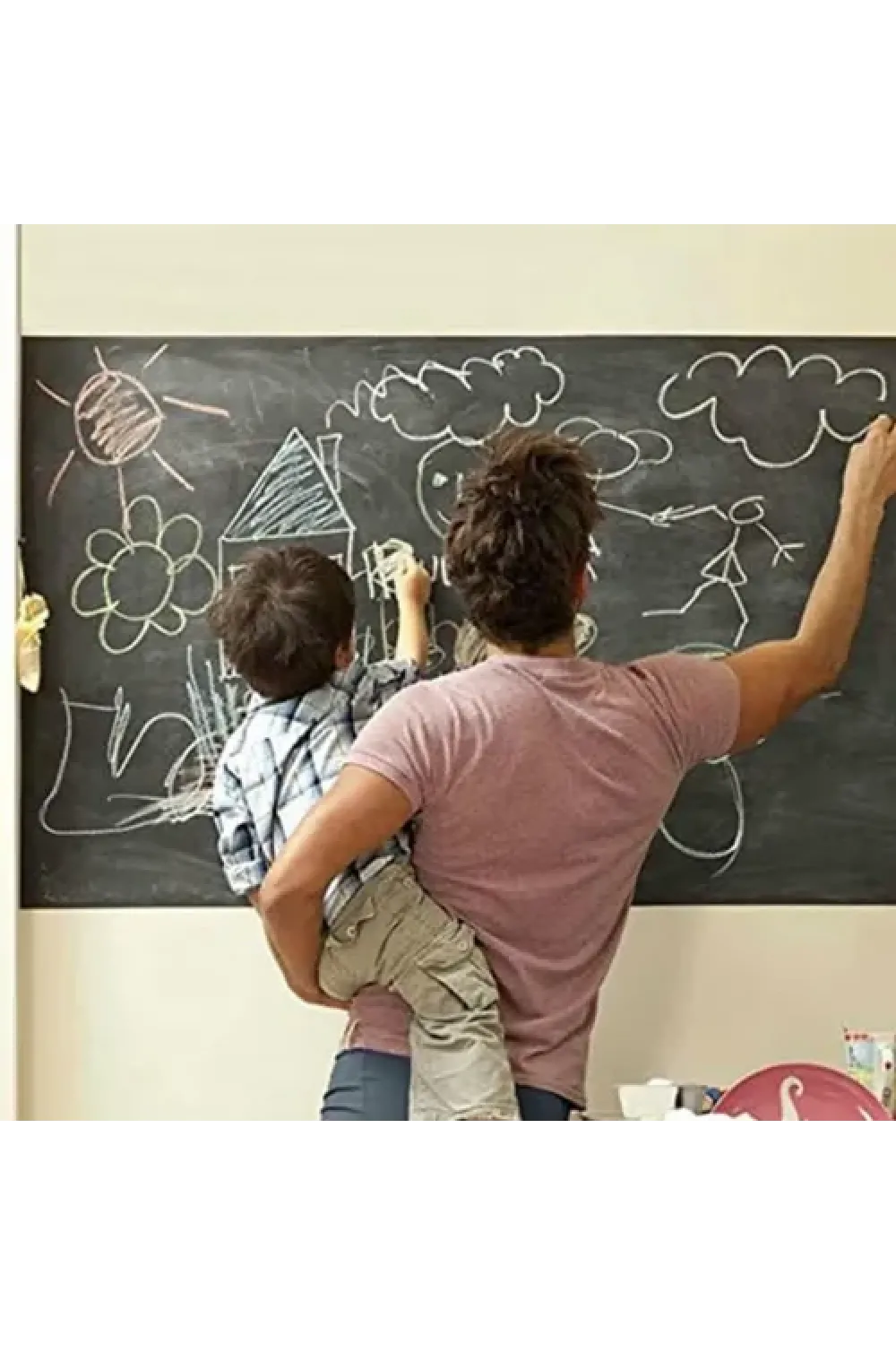 Kendinden Yapışkanlı Kara Tahta Sticker Rulo