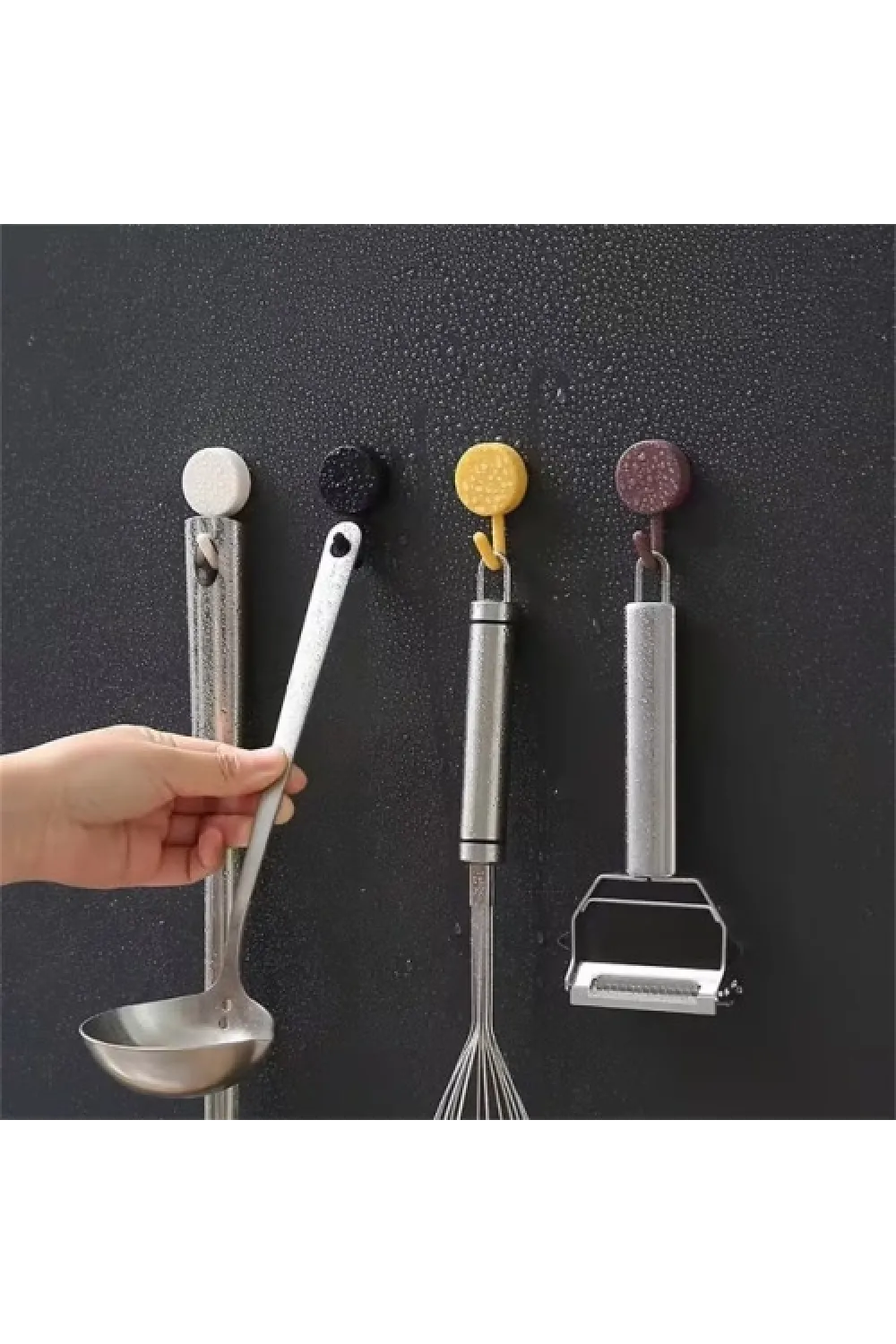 Kendinden Yapışkanlı Renkli Duvar Askısı (10LU SET)