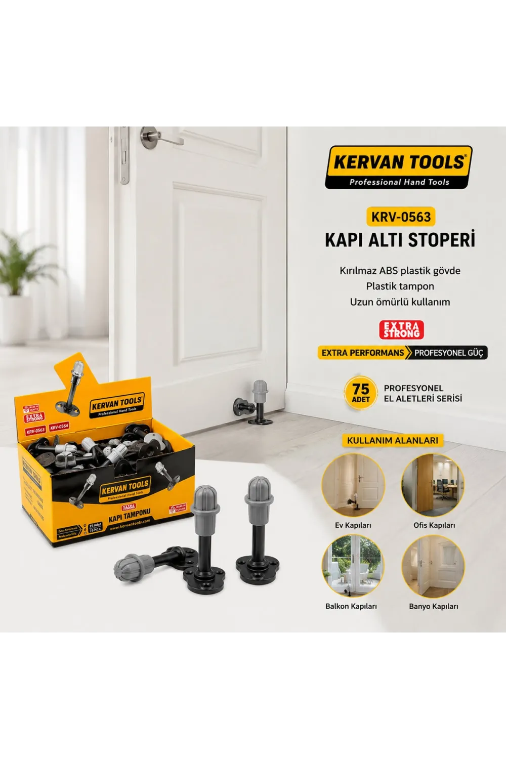 Kapı Altı Stoperi Ve Tampon Plastik IEG148W
