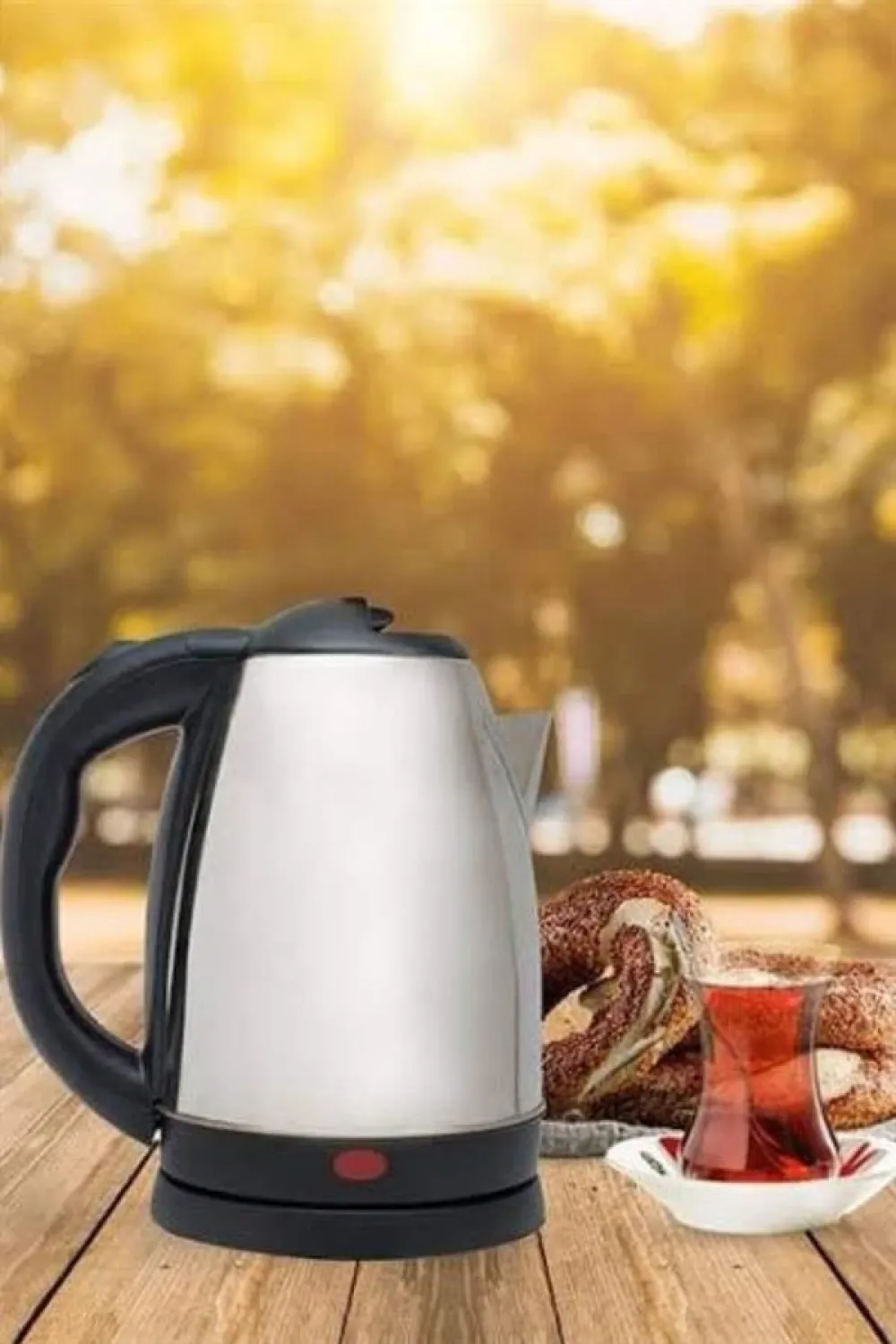 Kettle C F Tipi 220-240v Paslanmaz Çelik Elektrik Kablolu Otomatik Kapanma