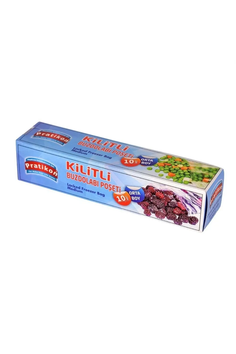 Kilitli Buzdolabı Poşeti Orta
