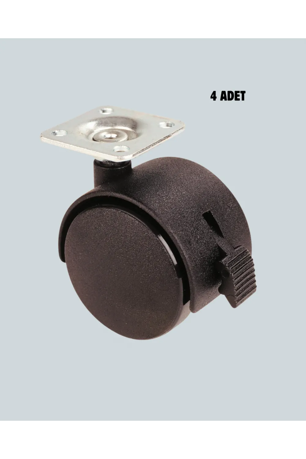 Kilitli Mini Tekerlek Ayak 4 Cm 4’lü Set