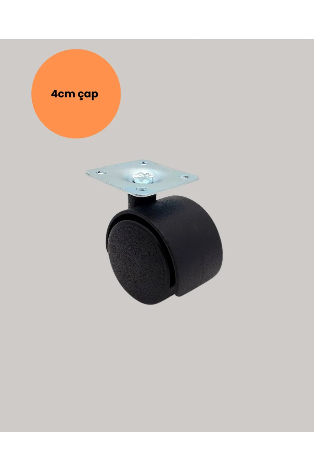 Kilitsiz 4 Cm Tekerlek Ayak 4’lü Set Sessiz Ve Dayanıklı