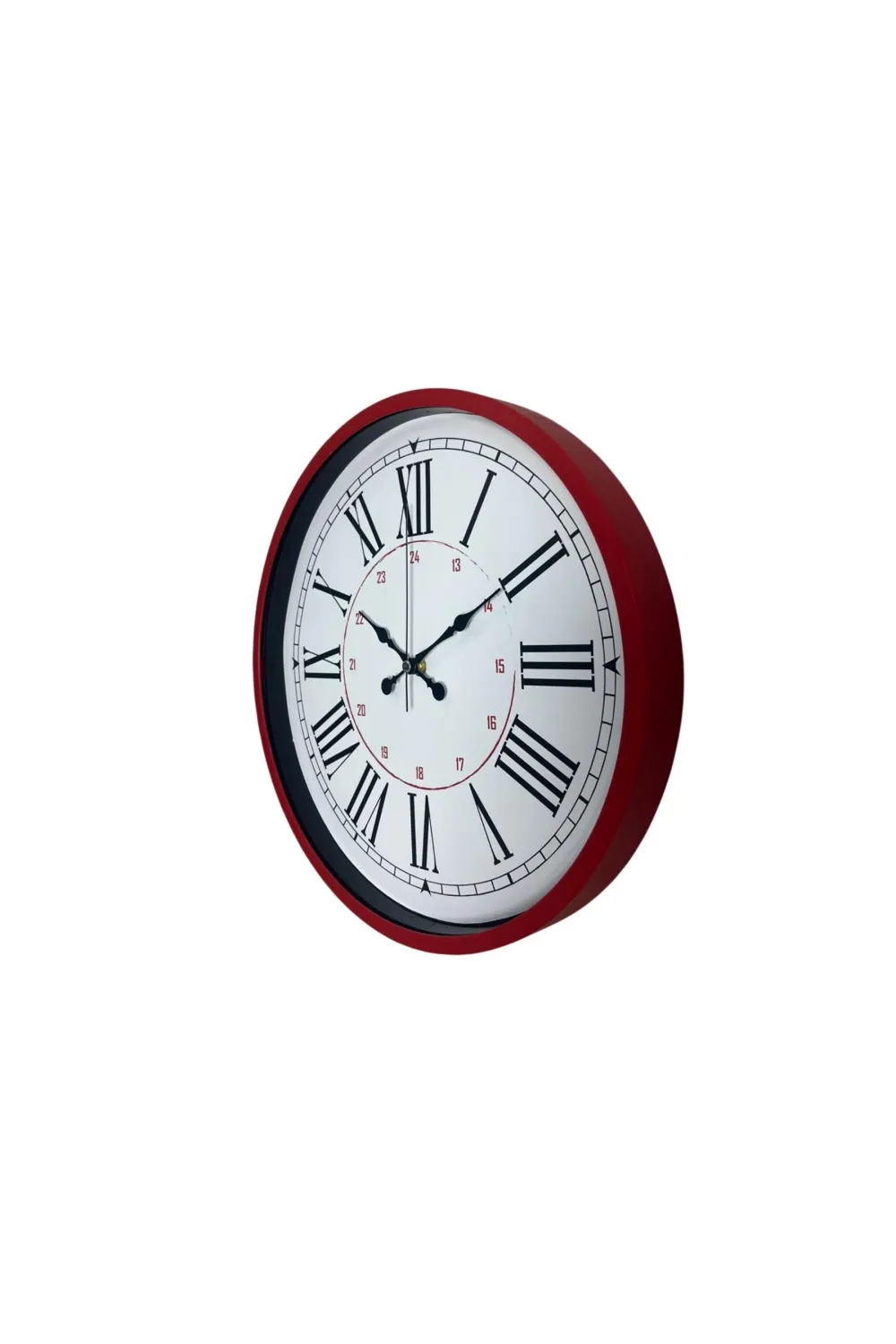 Kırmızı 36 Cm Duvar Saati