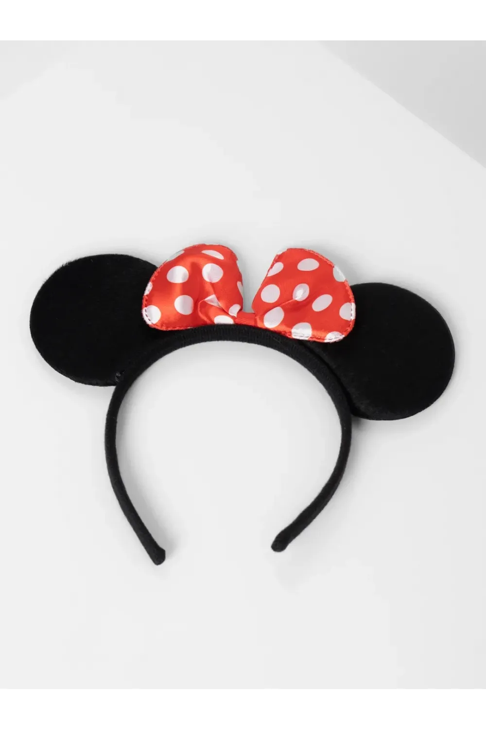 Kırmızı Fiyonklu Minnie Mouse Taç Fare Tacı Kafa Bandı