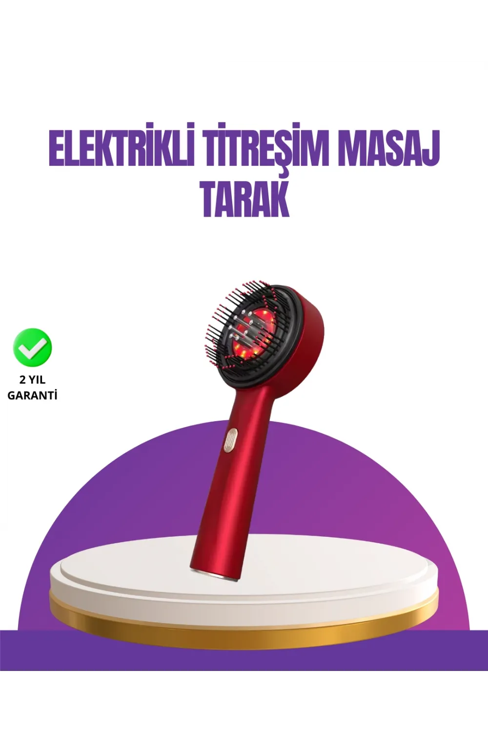 Kırmızı Led Işıklı Saç Derisi Masaj Aleti