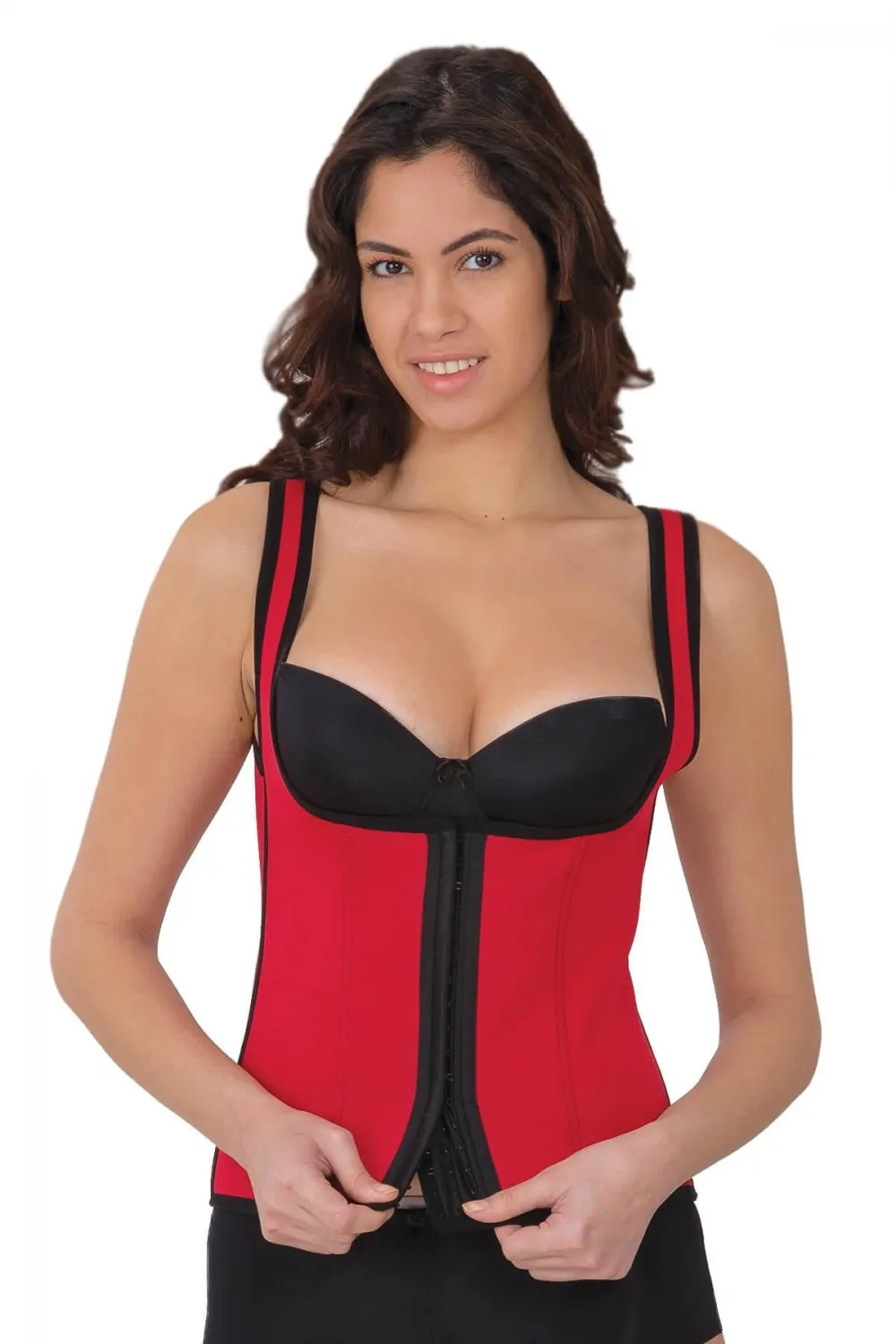 ieg™ KIRMIZI MI 9173 Agraflı Göğsü Açık Atlet Korse