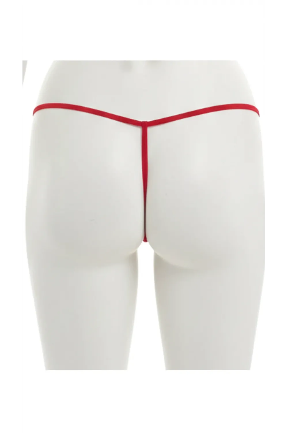 Kırmızı Özel Bölgesi Açık Kadın String IEG0057