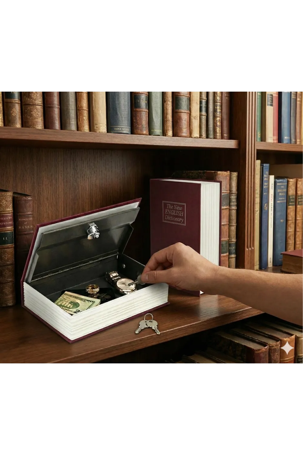 Kitap Görünümlü Gizli Kasa