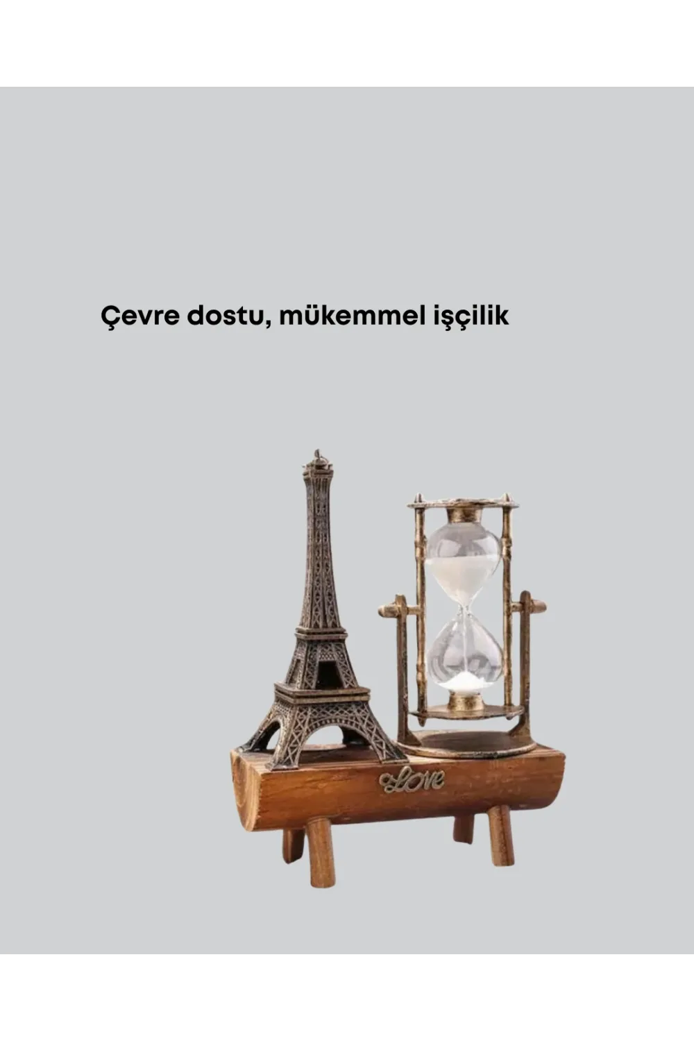 Klasik Tasarımlı Ahşap Kum Saati – Ev Ve Ofis İçin Masaüstü Aksesuarı