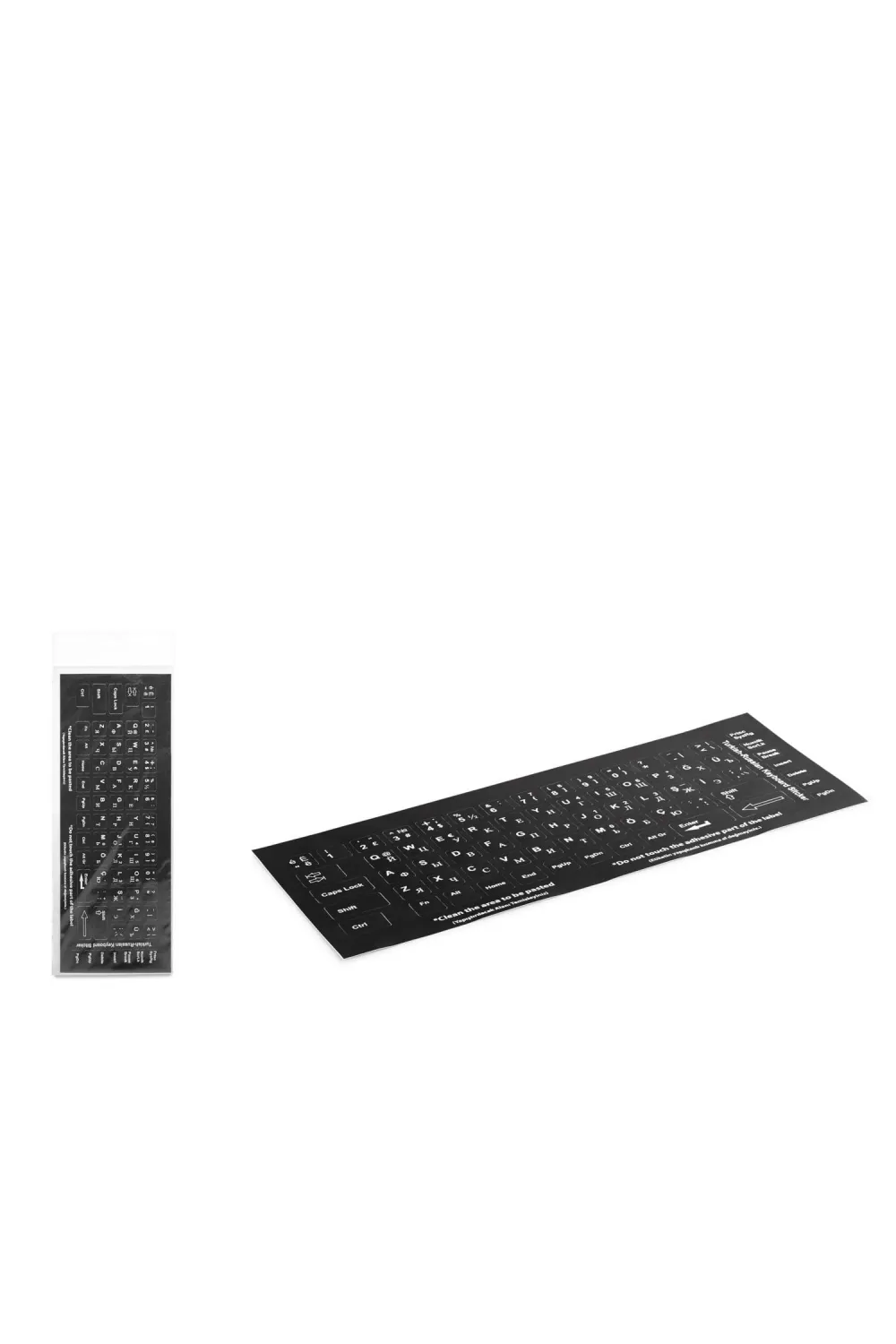 Klavye Stıcker Tuş Takımı Rusça Q Siyah HDX8258