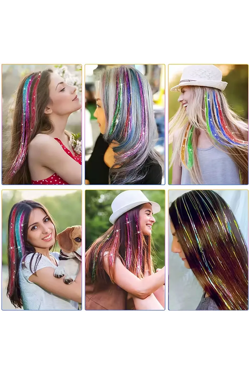 Klipsli Hair Tinsel Saç Simi - HTK10