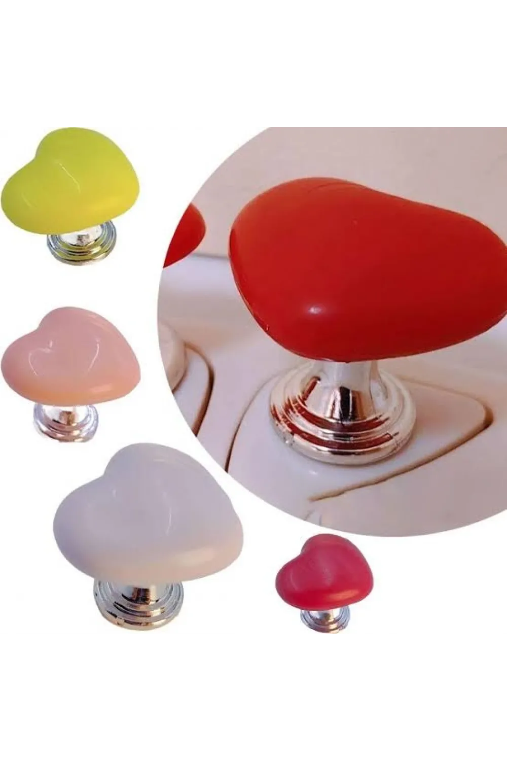 Klozet Sifon Tuşu Kalp Tasarımlı