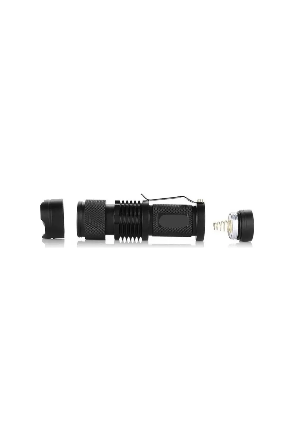 Km-87 Polis Tipi Zoomlu Şarjlı Metal Dağ Kamp Cep Feneri Cree Led 2300 Lumens
