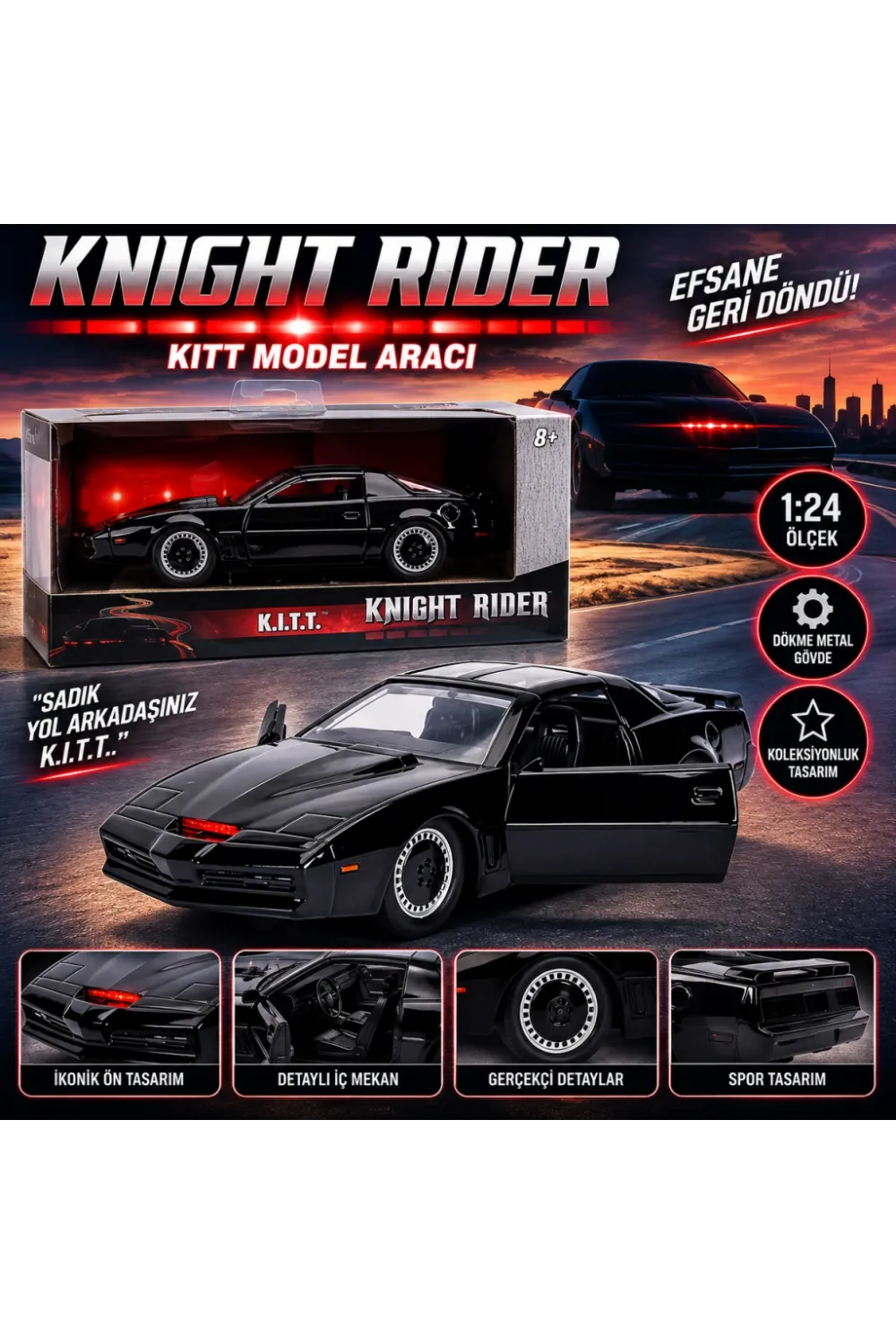 Knight Rider Kitt Model Aracı